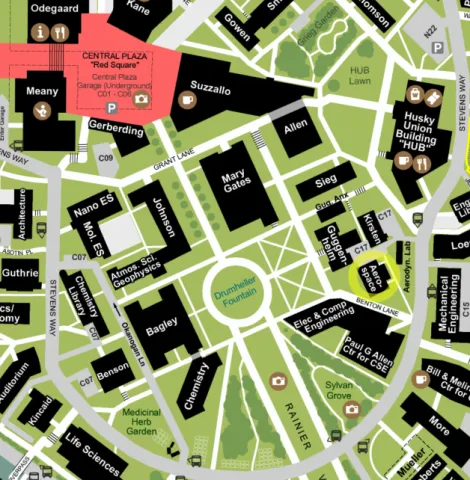 Map preview of the Aerospace & Engineering Research Building